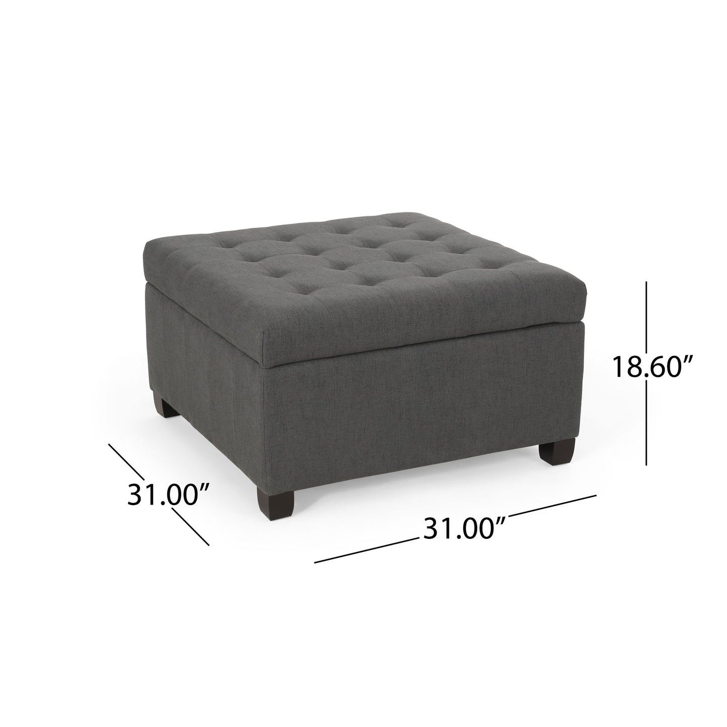 Isabella - Contemporary Ottoman With Storage