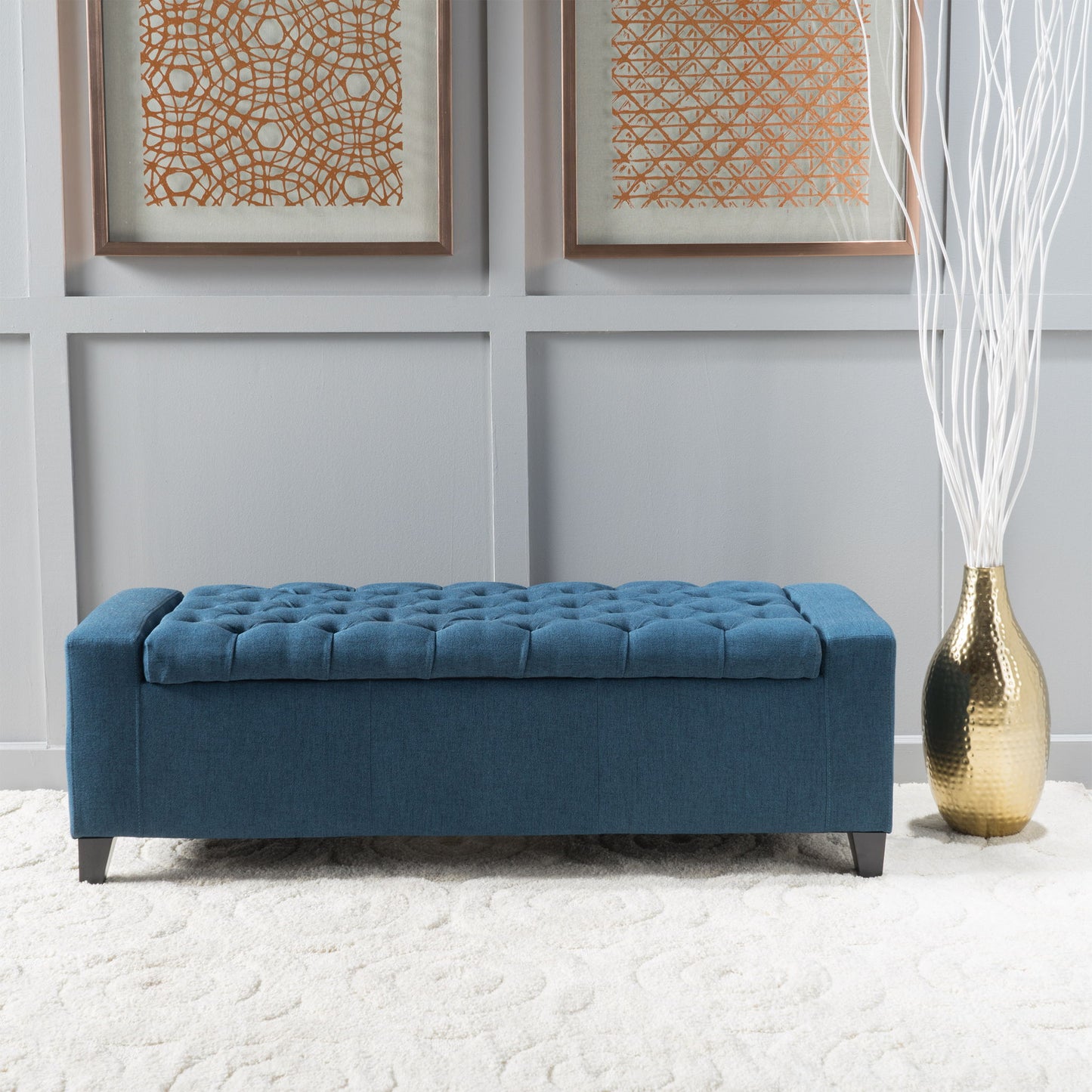 Guernsey - Ottoman Storage With Tufted Top