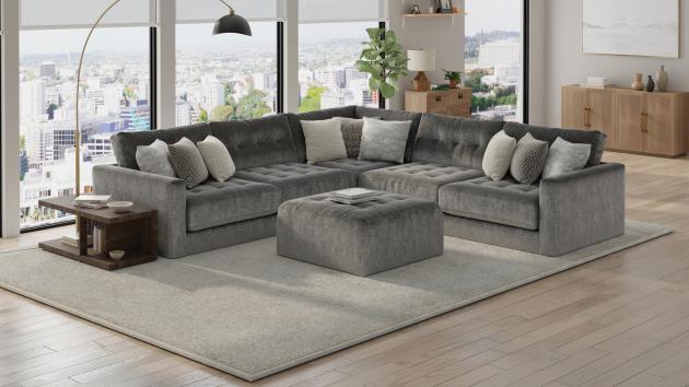 Jackson Kimpton collection arrangement; coordinating pieces sold separately in Greystone
