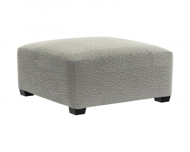 Jackson Barrett Cocktail Ottoman in Pewter