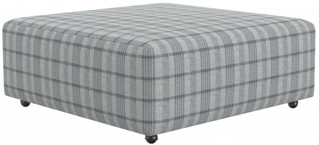 Catnapper Chappy Castered Cocktail Ottoman in Chambray