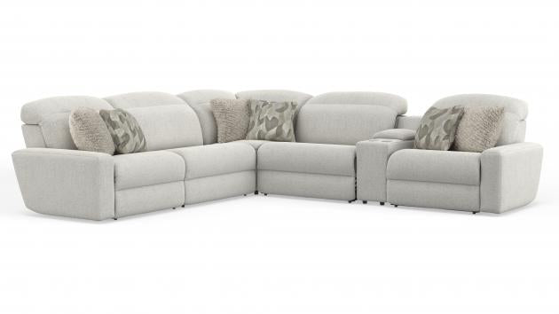 Catnapper Terrence Castered Cocktail Ottoman in Chalk
