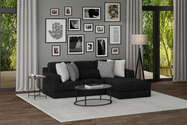 Jackson Logan collection arrangement; coordinating pieces sold separately in Black