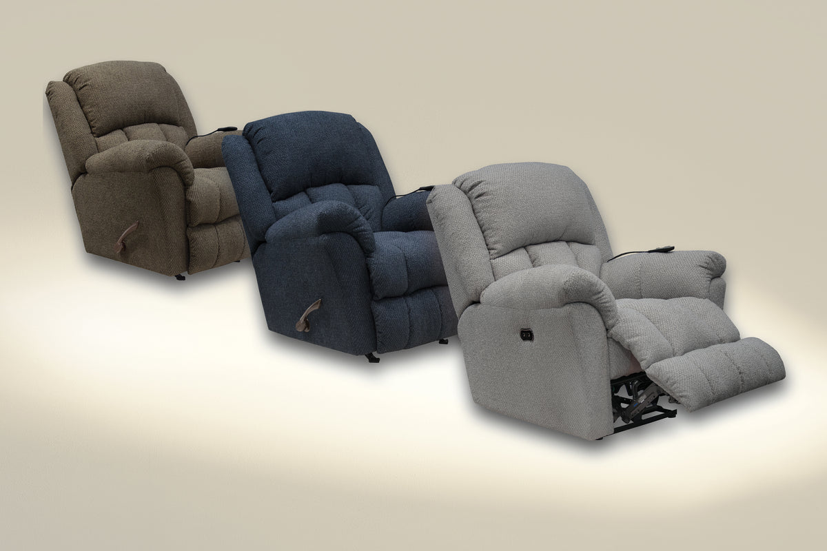 Catnapper Blarney recliner shown in multiple upholstery colors; price is for one chair