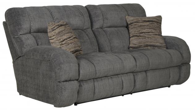 Catnapper Ashland Lay Flat Reclining Sofa in Granite