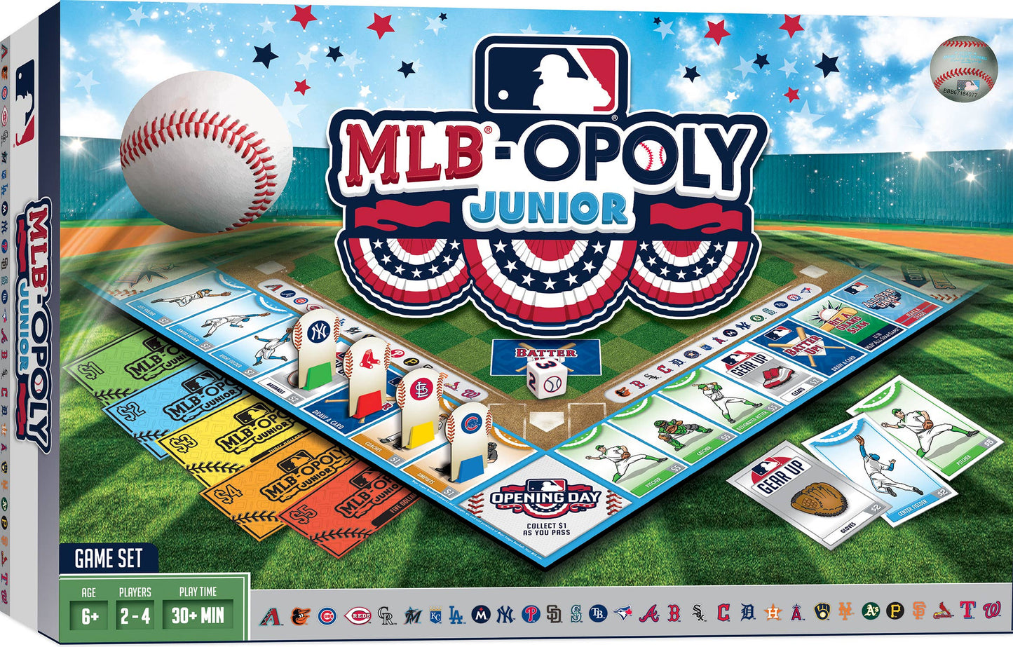 Masterpieces Puzzles - MLB Opoly Junior Board Game