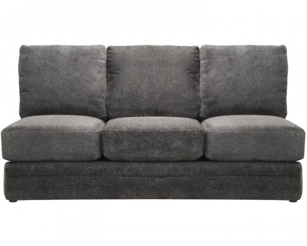 Jackson Mammoth Armless Sofa in Smoke