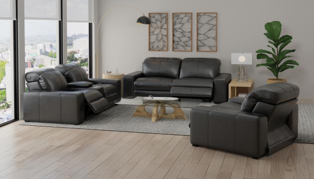 Catnapper Ferrara collection arrangement; coordinating pieces sold separately in Black