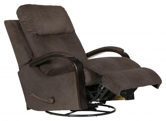 Catnapper Niles Swivel Glider Recliner in Chocolate