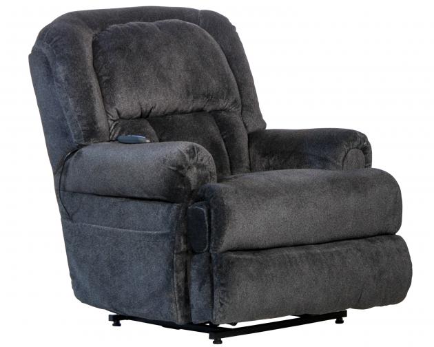 Catnapper Burns Power Lift Full Lay Flat Chaise Recliner w/Dual Motor Comfort Function in Midnight