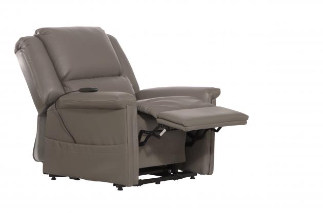 Catnapper Elsie Power Lift Lay Flat Recliner - Hospital Grade PU in Dove