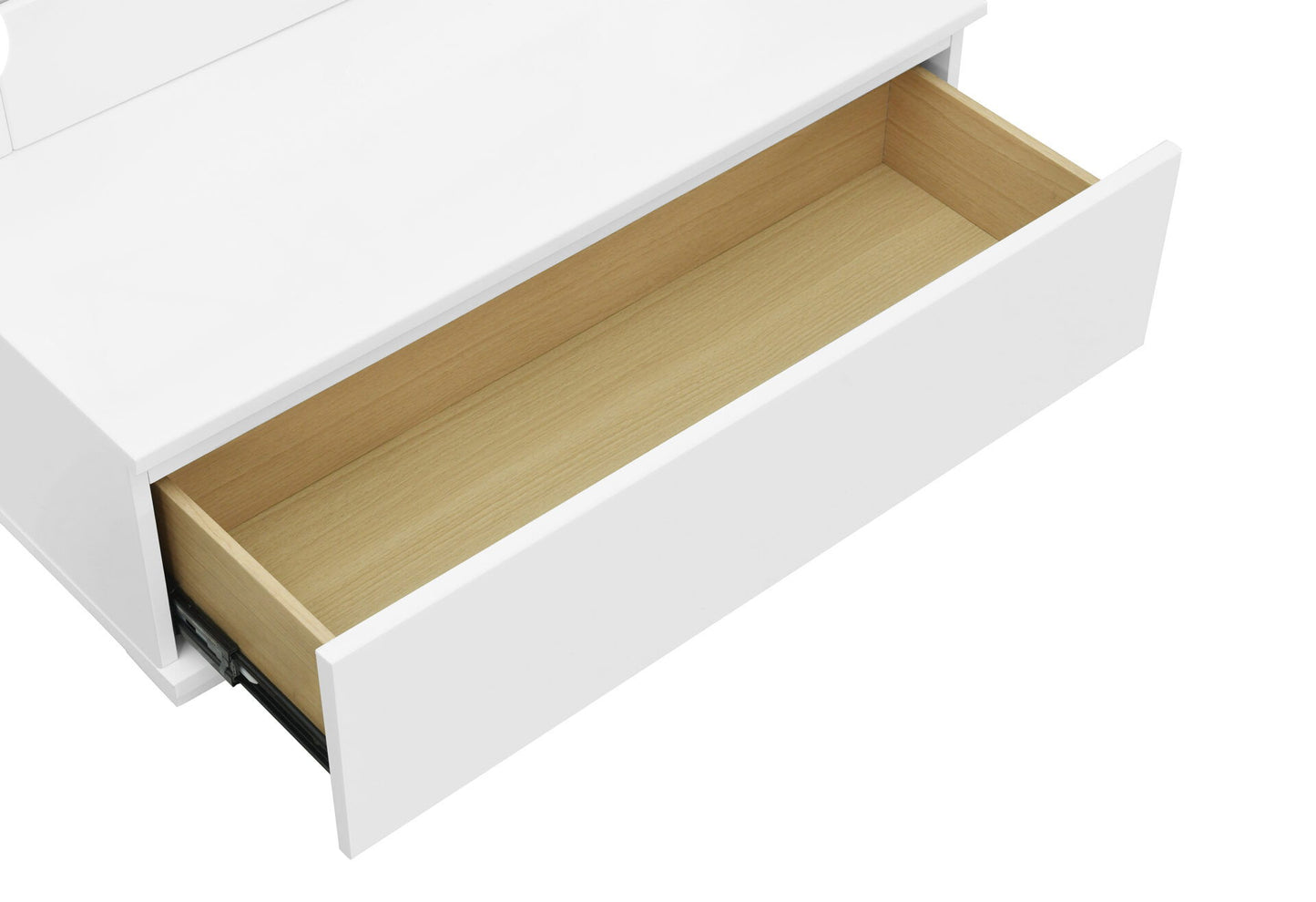Ella - Narrow Tall Mirror With LED - White