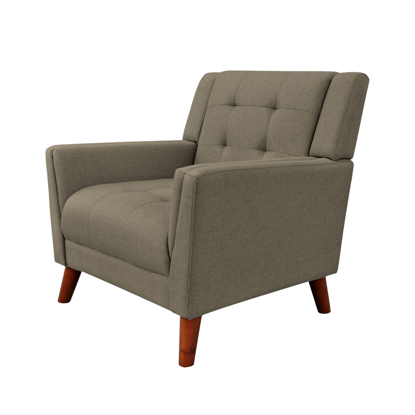 Luminaesque - Fabric Upholstered Armchair With Tufted Back