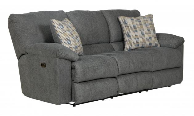 Catnapper Tyler Power Reclining Sofa in Stonewash
