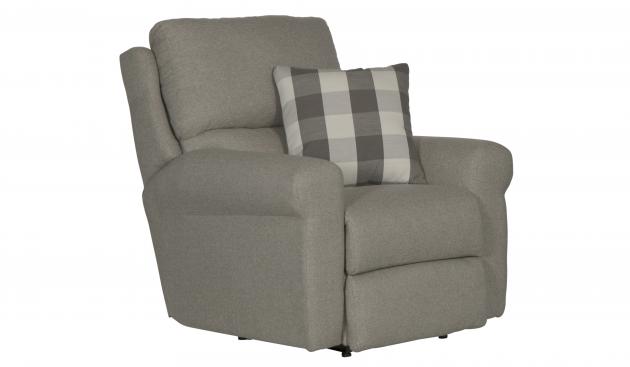 Catnapper Westport Power Lay Flat Recliner in Metal