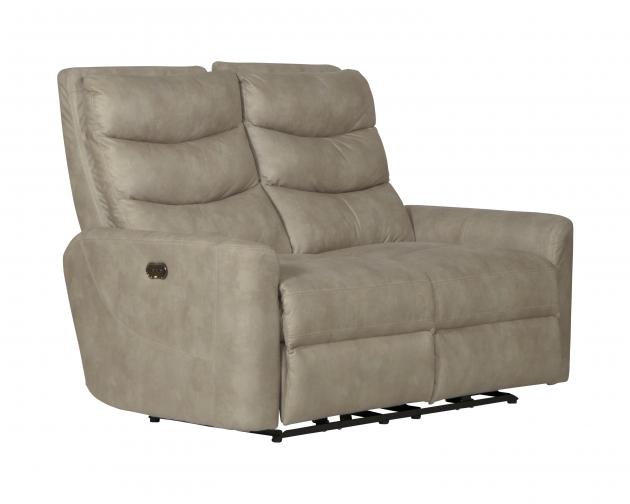 Catnapper Gill Power Reclining Loveseat in Putty