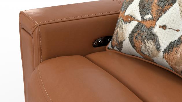 Catnapper Arezzo Power Headrest Power Reclining Sofa w/Zero Gravity in Whiskey