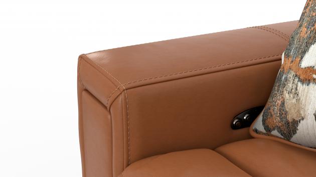 Catnapper Arezzo Power Headrest Power Reclining Loveseat w/Zero Gravity in Whiskey
