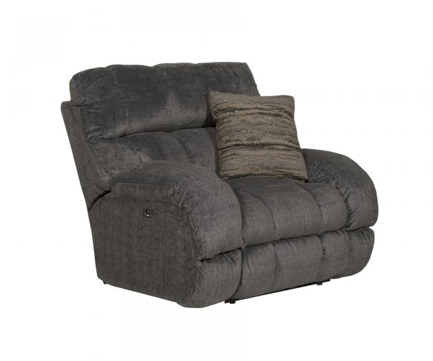 Catnapper Ashland Power Lay Flat Recliner in Granite