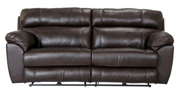 Catnapper Costa Power Lay Flat Reclining Sofa in Chocolate