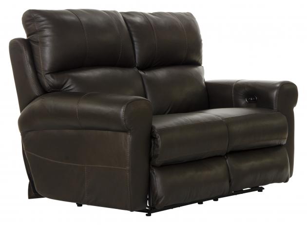 Catnapper Torretta Power Lay Flat Reclining Loveseat in Chocolate