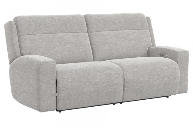 Catnapper Caleb Power Headrest Power Recl Sofa w/Auto-Glide Power Headrest Power Recl Cons Lvst w/Pop-Out in Taupe