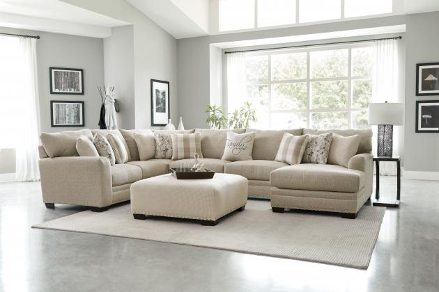 Jackson Salem collection arrangement; coordinating pieces sold separately in Buff