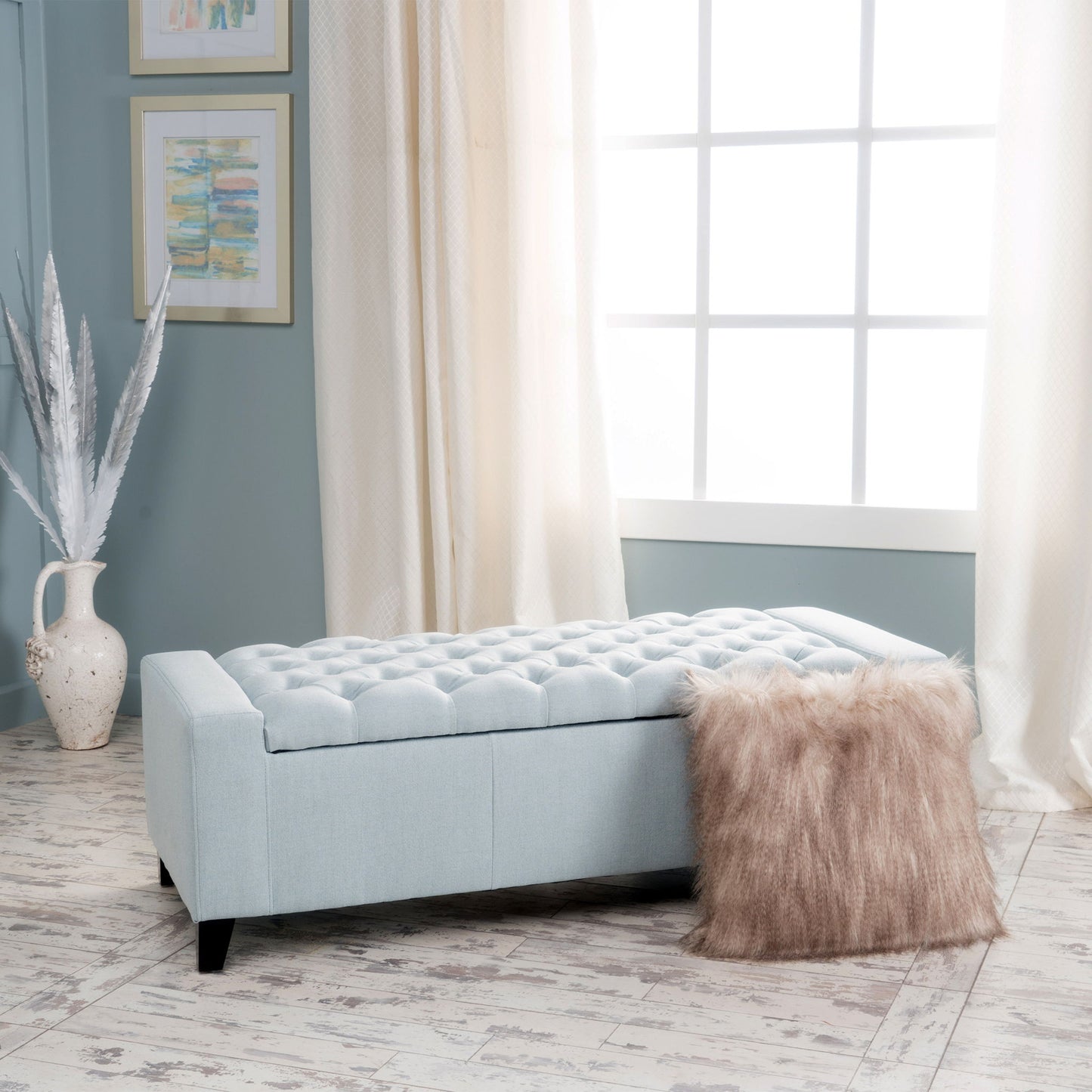 Guernsey - Ottoman Storage With Tufted Top