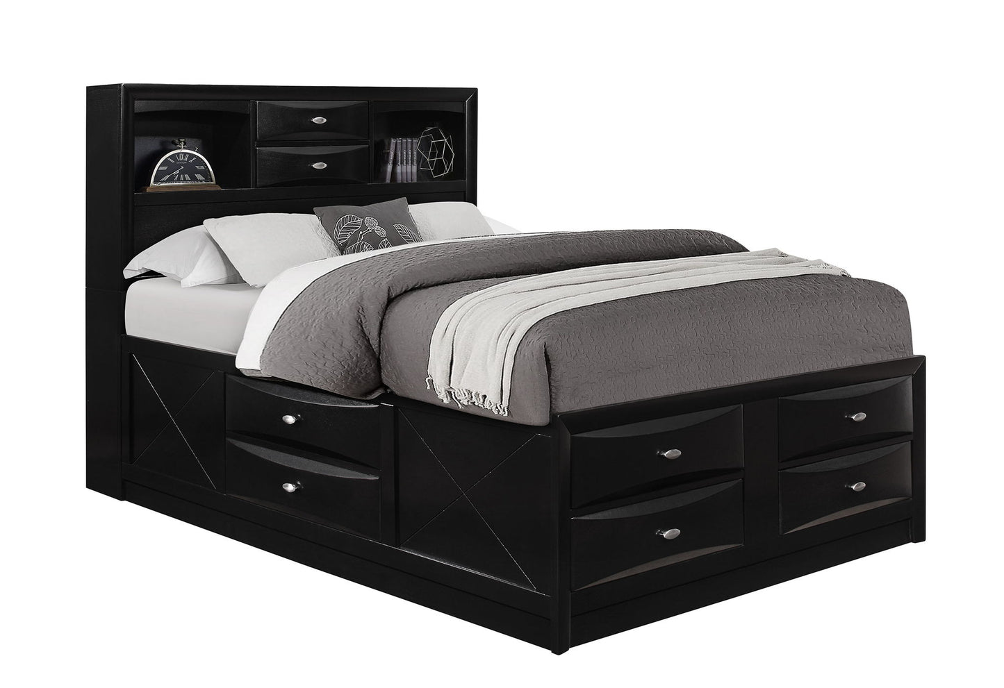Linda - King Bed Headboard & Footboard - Black