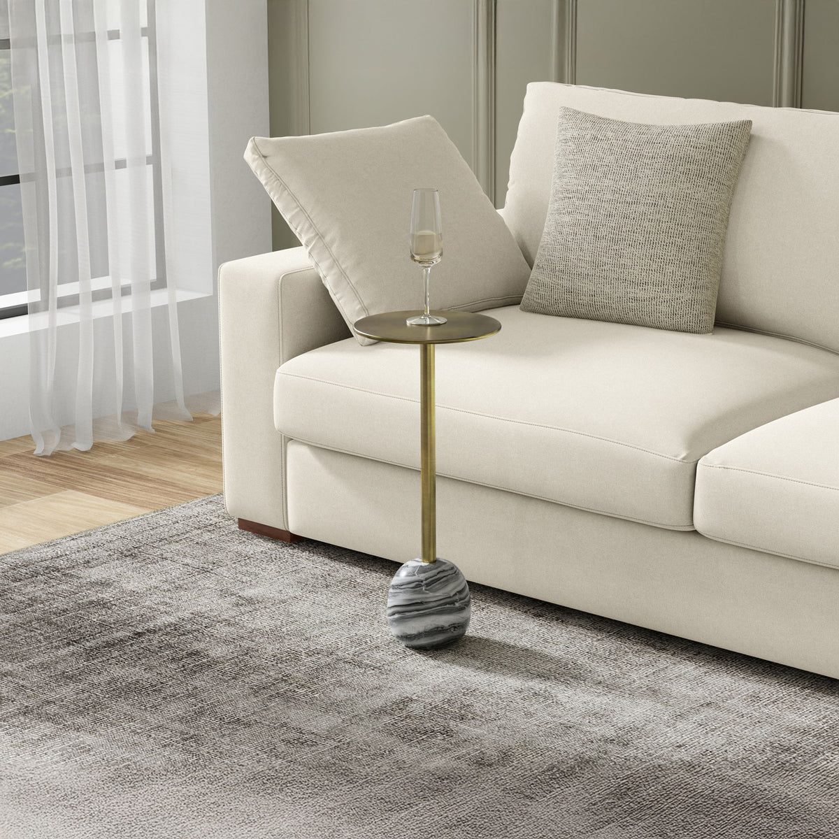 Melene - Side Table - Gold