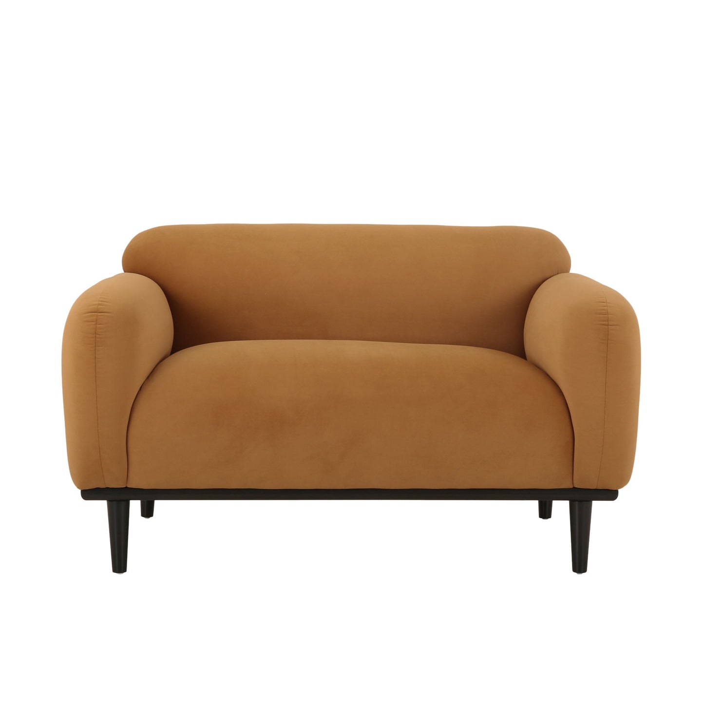 Sway - Upholstered Loveseat With Wood Legs And Round Arms