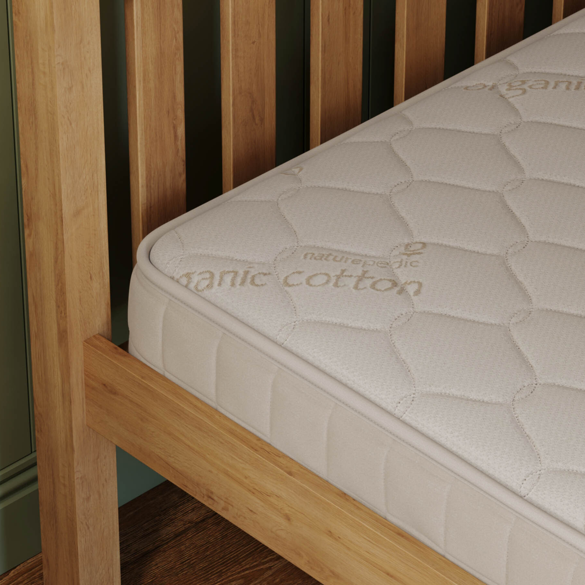 Naturepedic 2-in-1 organic kids mattress details