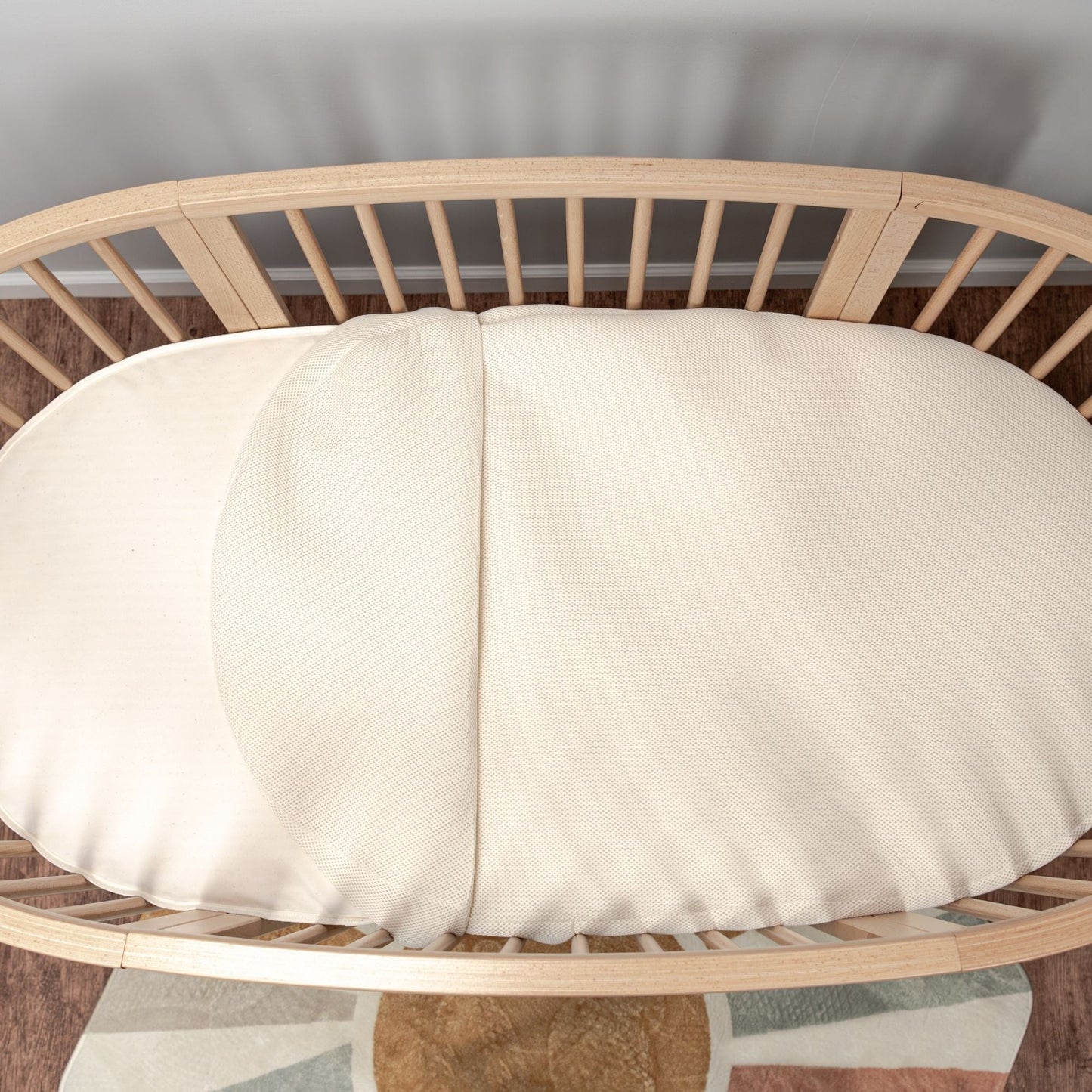 Naturepedic Breathable Organic Oval Crib Mattress