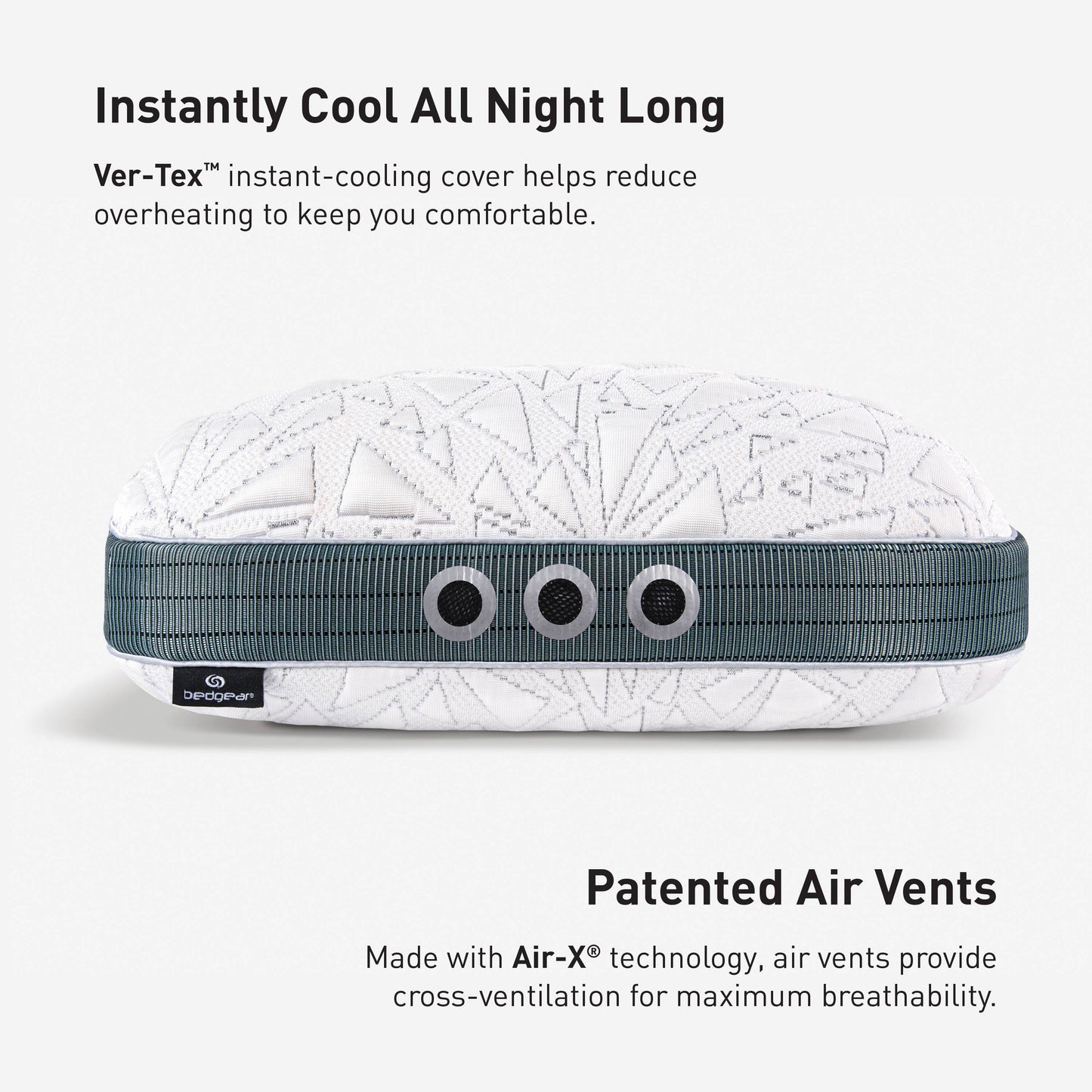 Bedgear - Storm Cuddle Curve Performance Pillow - Cooling - Medium