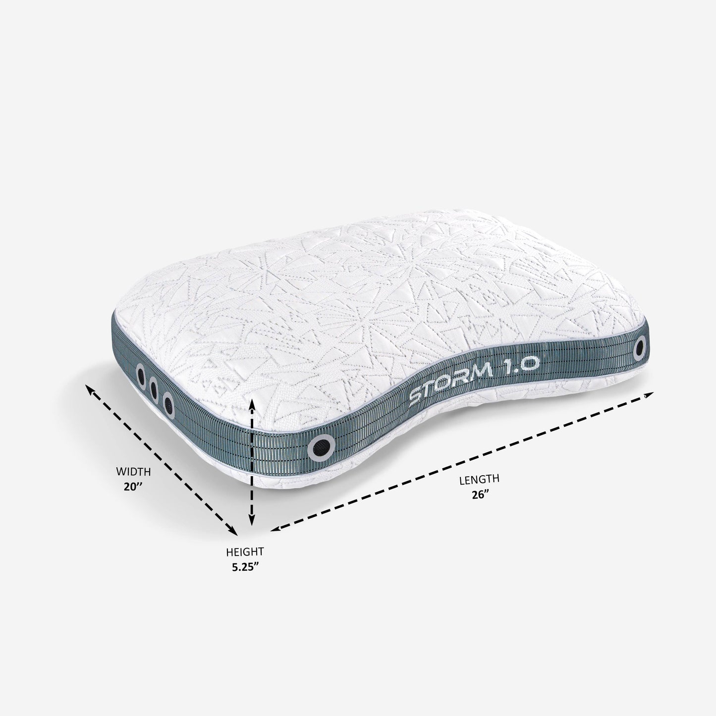 Bedgear - Storm Cuddle Curve Performance Pillow - Cooling - Medium