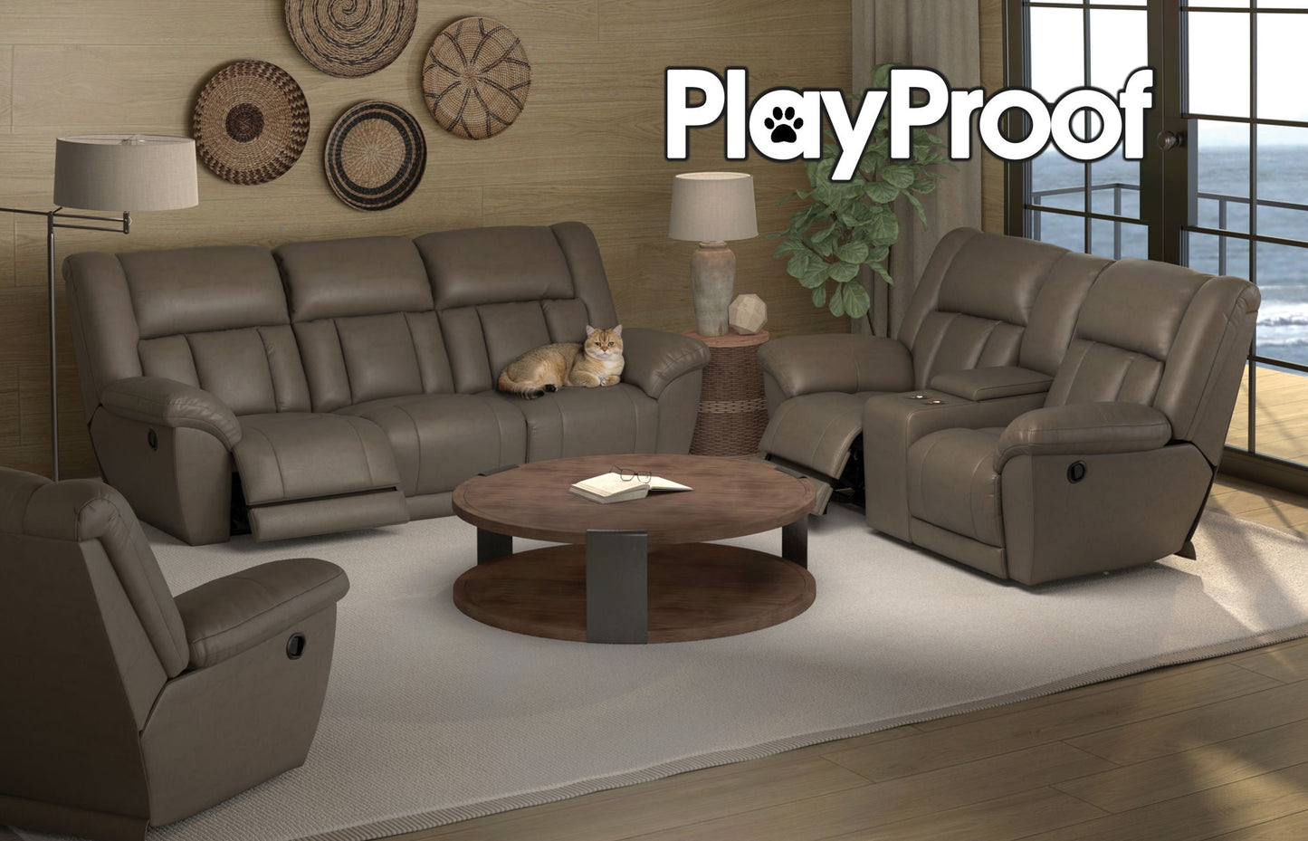 Sentinel - Lay Flat Rocker Recliner With Extended Ottoman