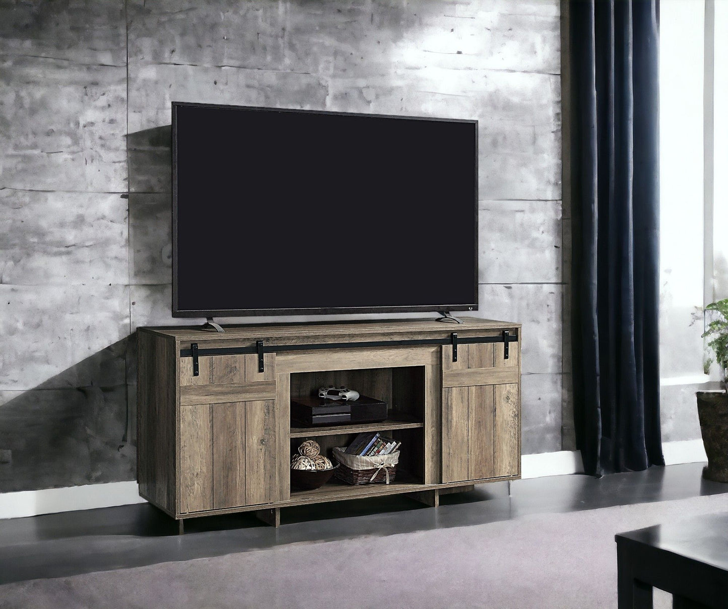 Bellarosa - TV Stand - Gray