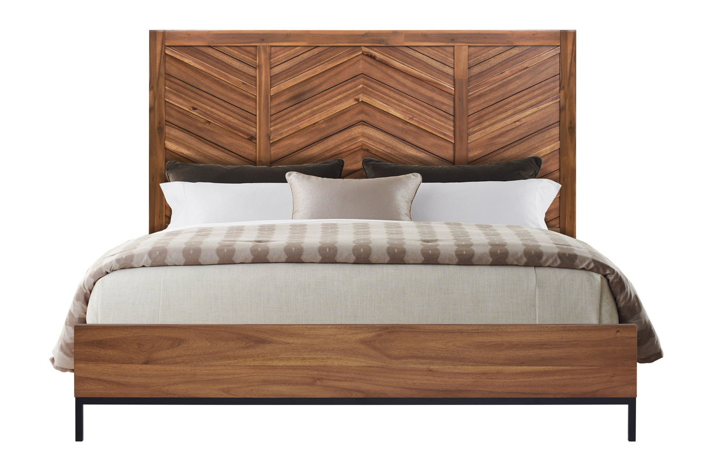 Astoria - Queen Headboard - Natural Herringbone