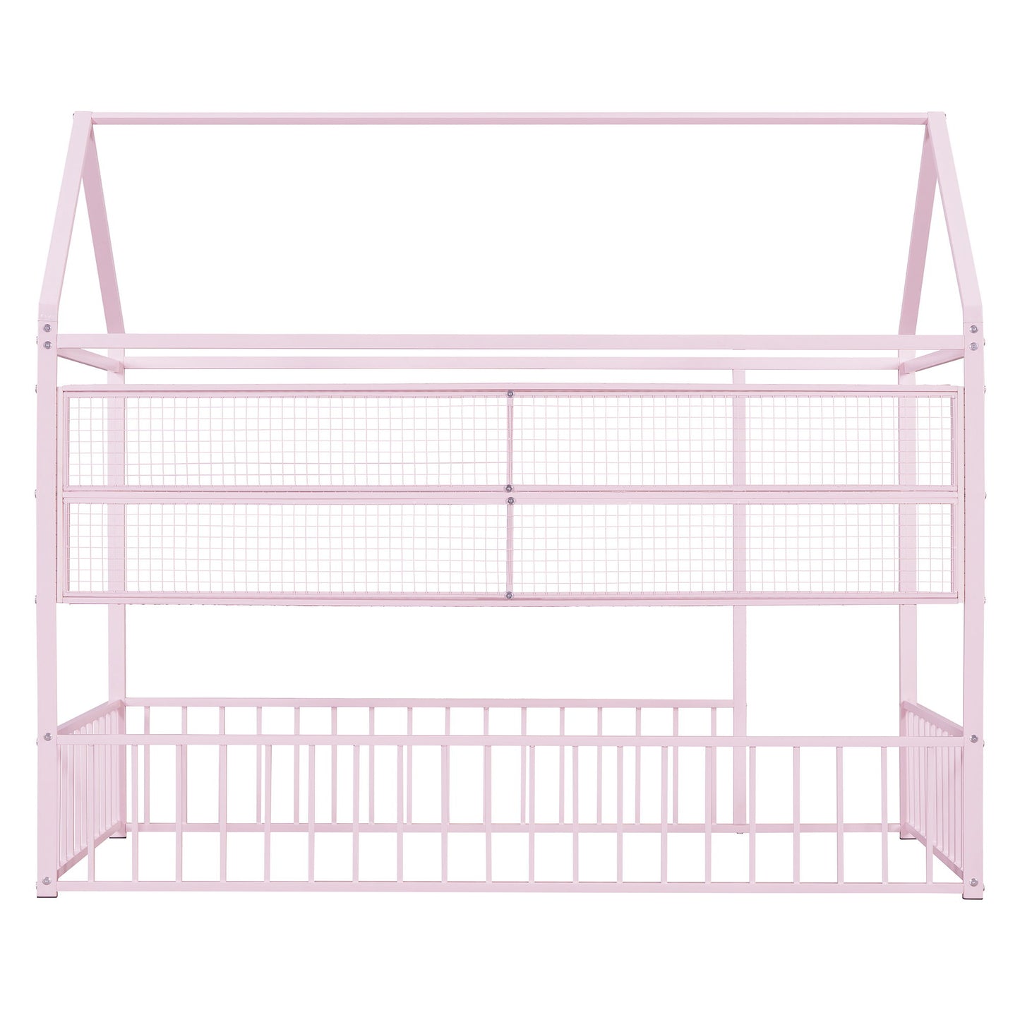House Frame With Fence And Shelves