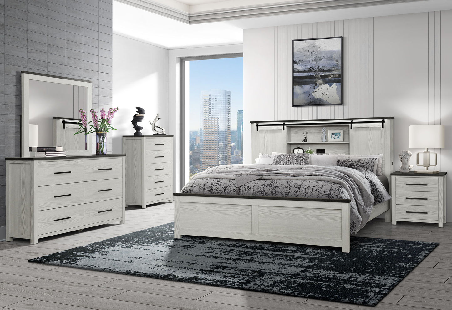 Ava - Queen Bed King Bed Siderail - Beige