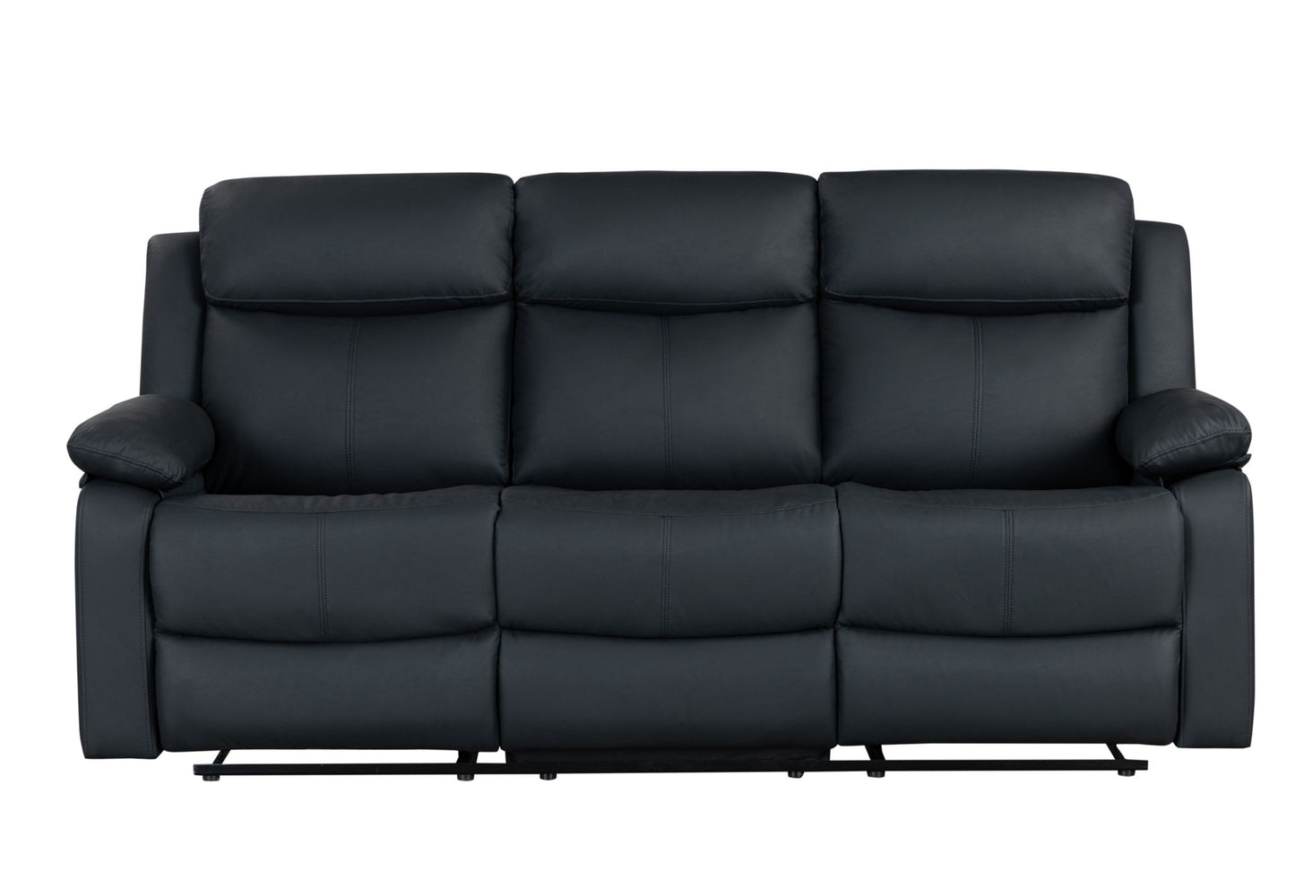 U6026 - Console Reclining Loveseat With LED - Black