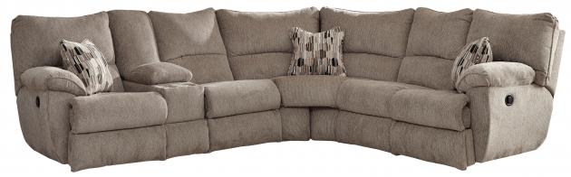 Catnapper Elliott — 2-piece manual reclining sectional in Pewter