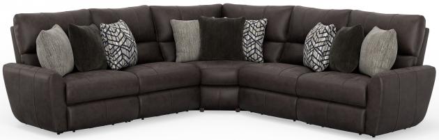 Catnapper Royster — 3-piece power reclining sectional in Sable