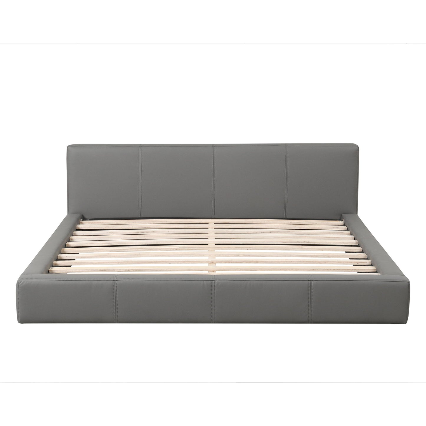 Stylish Upholstered Bed With Birch Wood Frame