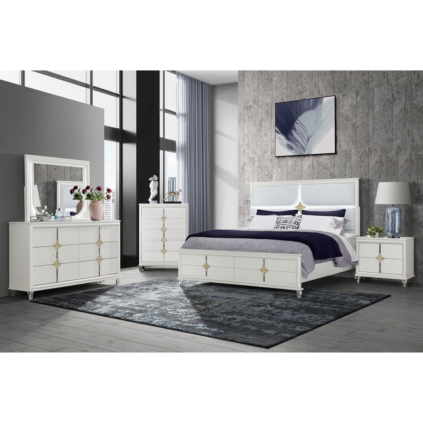 Uriuni - Bedroom Bench - Champagne