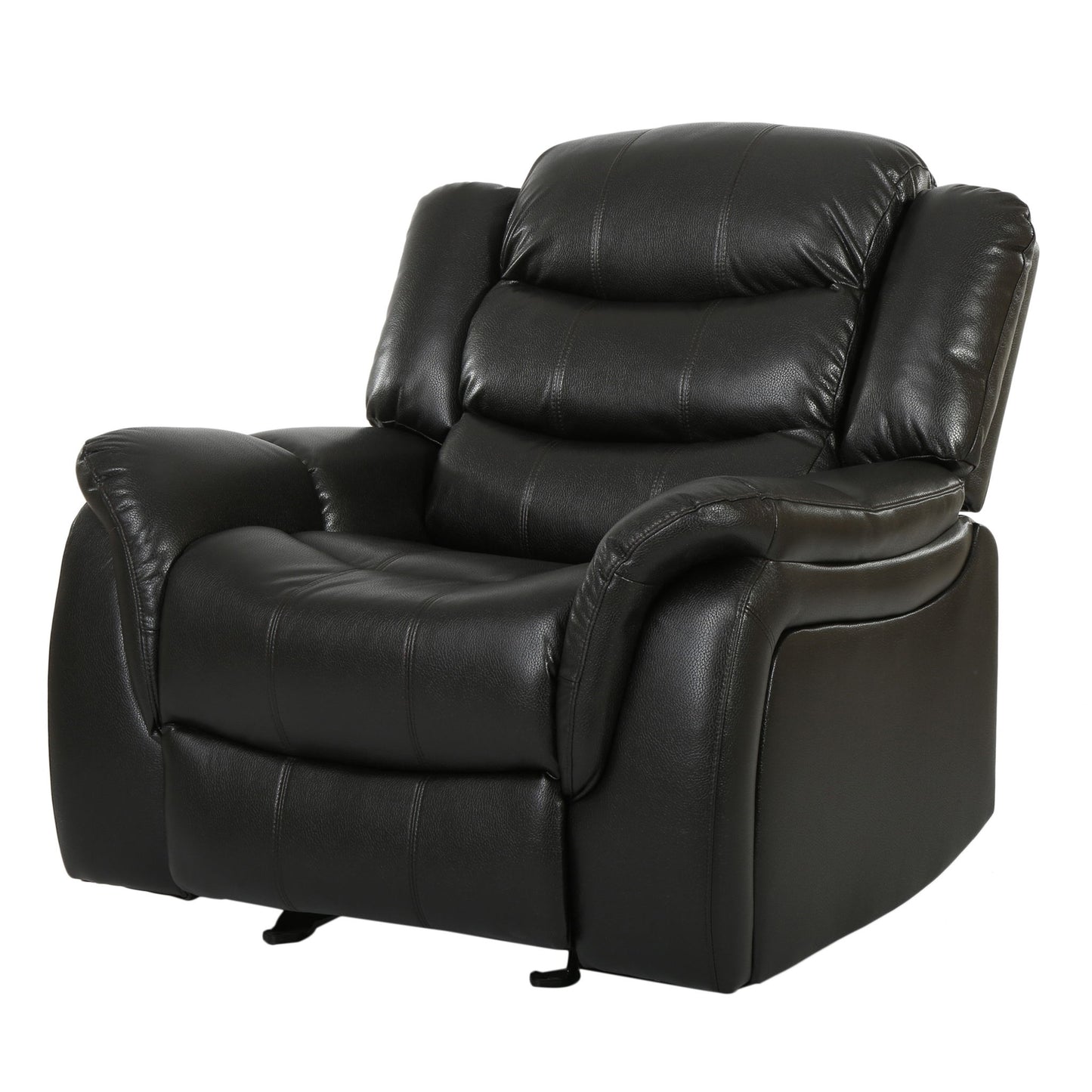 Classic Design Recliner, Upholstery Recliner, Glider Recliner - Black Berry