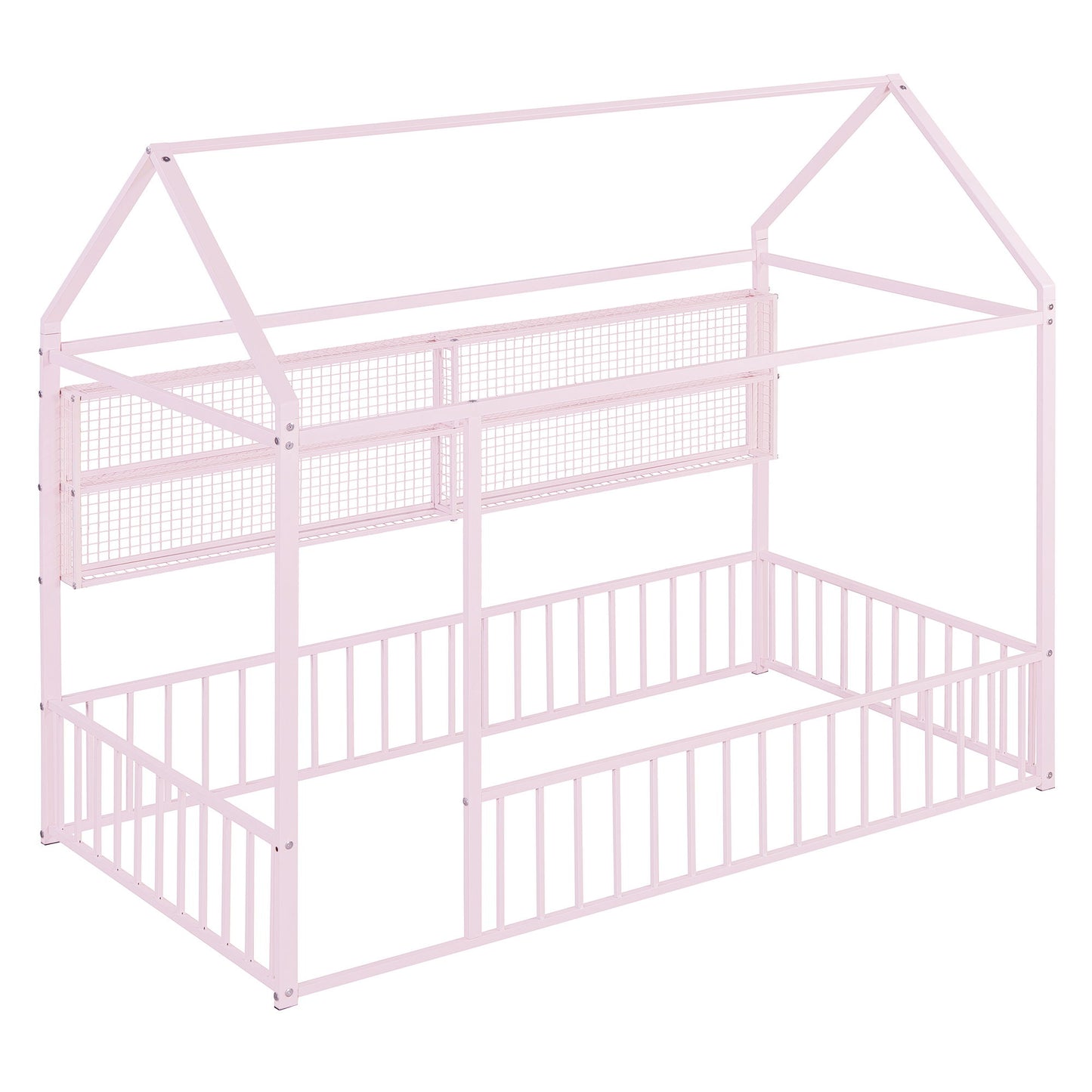 House Frame With Fence And Shelves