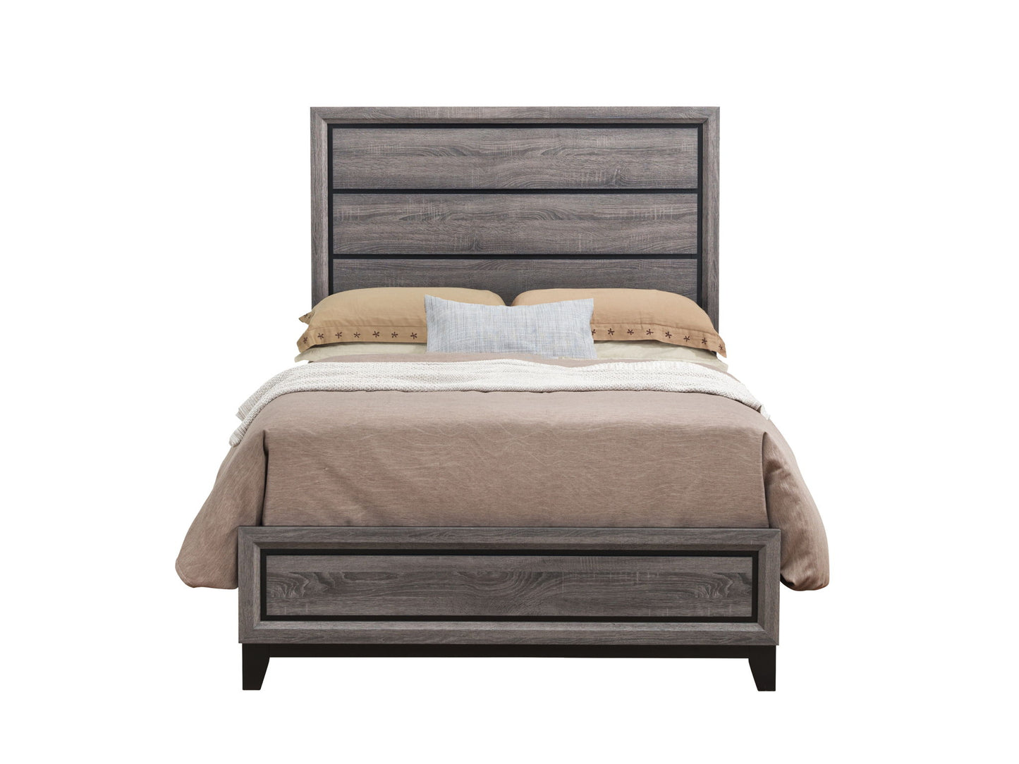 Kate - Full Bed Headboard & Footboard - Foil Gray