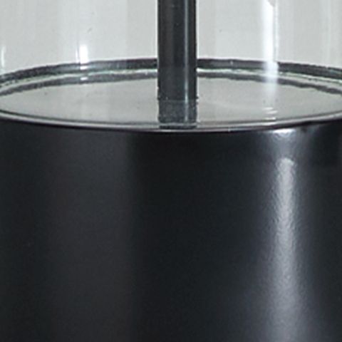 Kerrbrook - Glass Table Lamp - Clear / Black