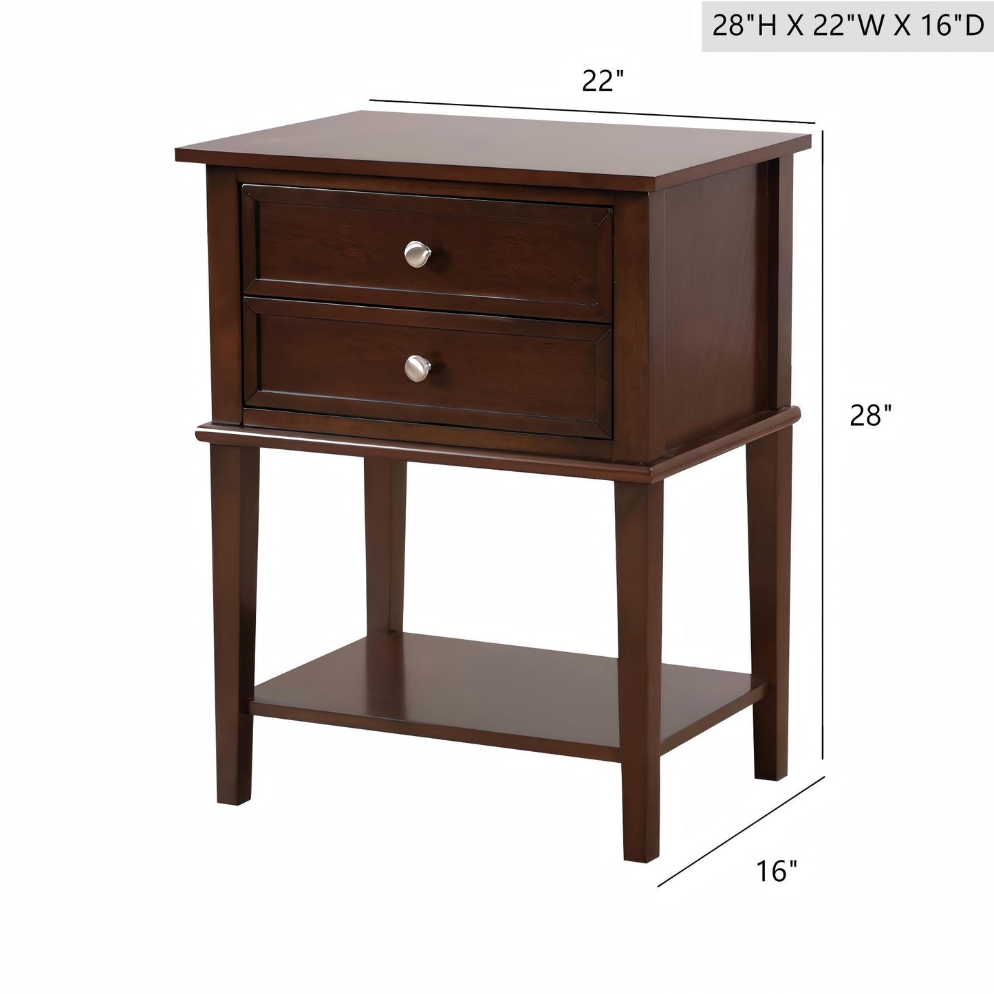 Newton - Nightstand - Cappuccino
